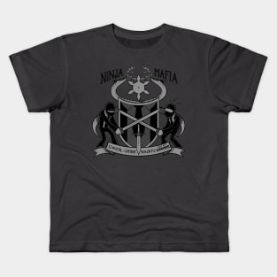 Ninja Mafia Coat of Arms Kids T-Shirt